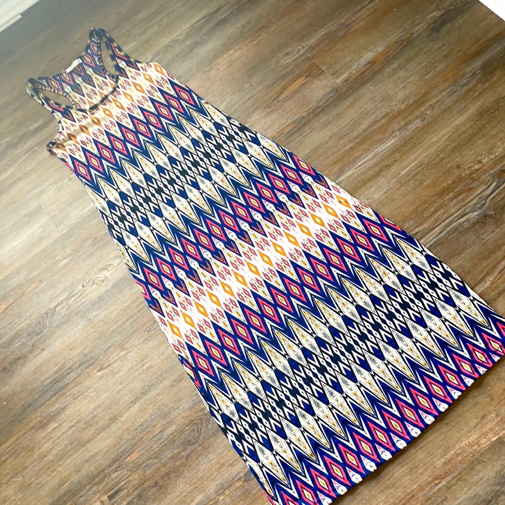 Ambiance Apparel Maxi Aztec Dress Medium women’s